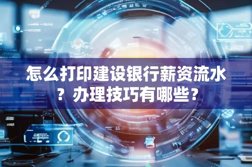 怎么打印建设银行薪资流水?办理技巧有哪些?